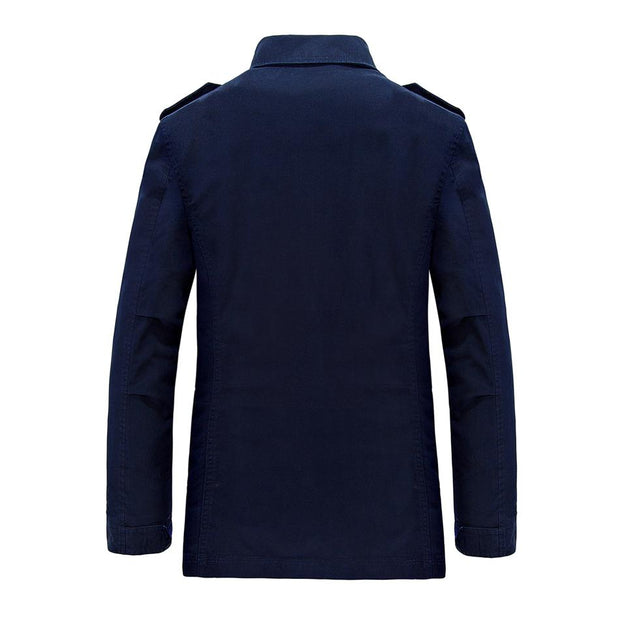 West Louis™ Long Section Fashion Trench Coat  - West Louis