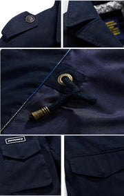 West Louis™ Long Section Fashion Trench Coat  - West Louis