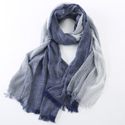 West Louis™ Plaid Woven Wrinkled Scarf