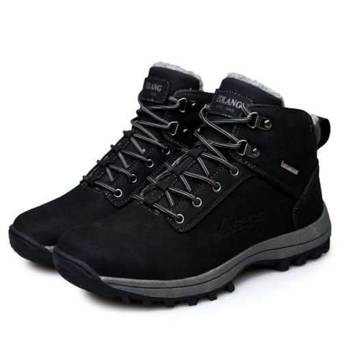 West Louis™  Warm Fashion Male Rubber Winter Boots Black / 6.5 - West Louis