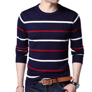 West Louis™ O-Neck Pullover Sweater Navy / S - West Louis