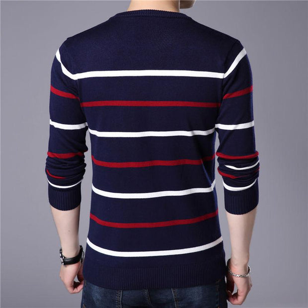 West Louis™ O-Neck Pullover Sweater  - West Louis