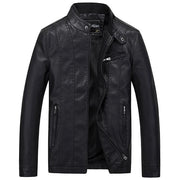 West Louis™ Top Quality PU Leather Jacket Black / XL - West Louis