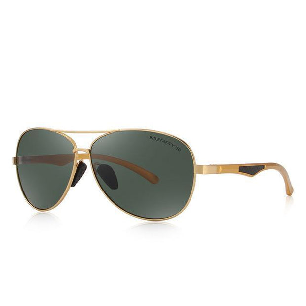 West Louis™ Pilot  HD Polarized Sunglasses Gold - West Louis