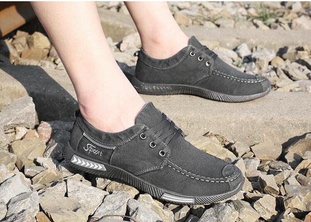 West Louis™ Outdoor Flats Men Canvas Shoes  - West Louis