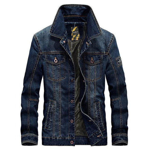 West Louis™American Legend Denim Jacket Dark blue / M - West Louis