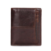 West Louis™ Leather Cowhide Money Bag Wallet  - West Louis