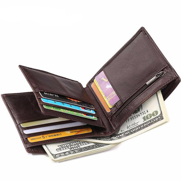 West Louis™  Retro Leather Little Wallet  - West Louis