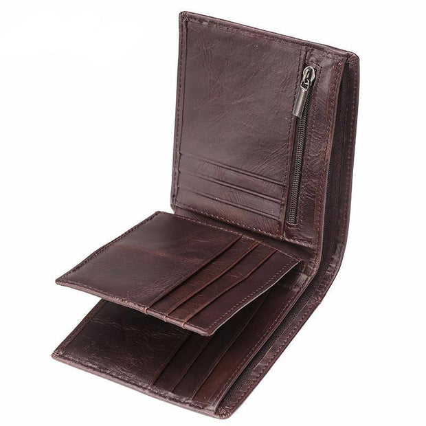 West Louis™  Retro Leather Little Wallet  - West Louis