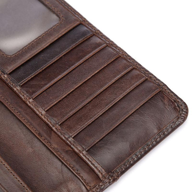 West Louis™ Casual Leather Long Wallet  - West Louis
