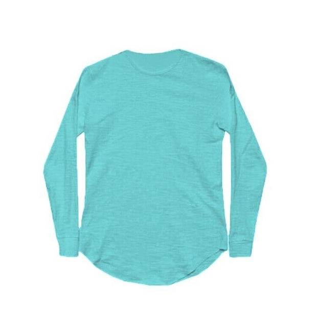 West Louis™ Fashion Elastic Soft Long Sleeve T Shirts Sky blue / XL - West Louis