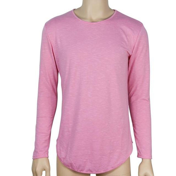 West Louis™ Fashion Elastic Soft Long Sleeve T Shirts Pink / XL - West Louis