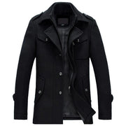 West Louis™ Wool Winter Warm Outerwear Coat Black / L - West Louis