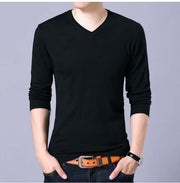 West Louis™ V-Neck Thin Sweater Pullover Black / M - West Louis