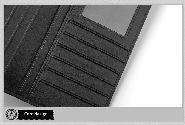 West Louis™ Luxury Genuine Leather Long Wallet  - West Louis