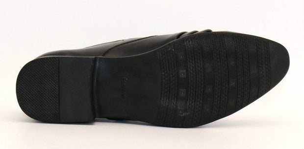 West Louis™ Dress Loafers Pointy Black Shoes  - West Louis