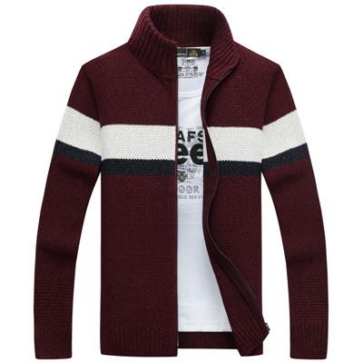 West Louis™ Mandarin Cardigan Sweater Red / M - West Louis