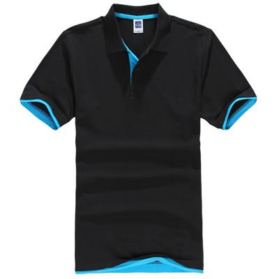 West Louis™ Designer Solid Cotton Polo Shirt [ 15 Colors ] Black / L - West Louis