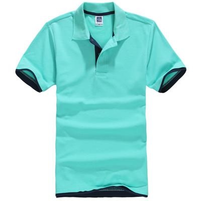 West Louis™ Designer Solid Cotton Polo Shirt [ 15 Colors ] Green / L - West Louis