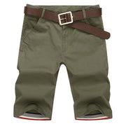 West Louis™ Casual Cotton Slim Shorts AmryGreen / 28 - West Louis