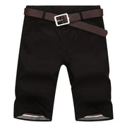 West Louis™ Slim Bermuda Masculina Beach Shorts Black / 28 - West Louis