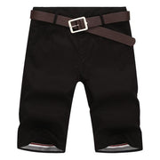 West Louis™ Casual Cotton Slim Shorts Black / 28 - West Louis