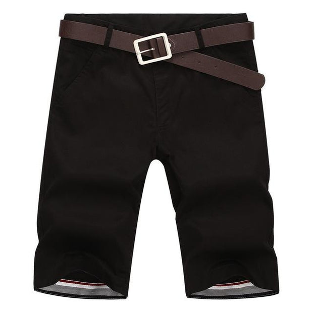 West Louis™ Casual Cotton Slim Shorts Black / 28 - West Louis