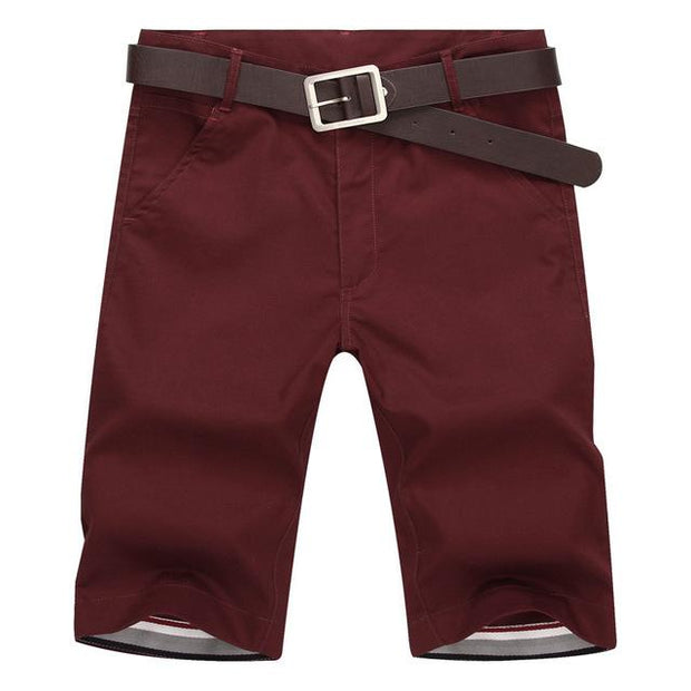 West Louis™ Slim Bermuda Masculina Beach Shorts RedWine / 28 - West Louis