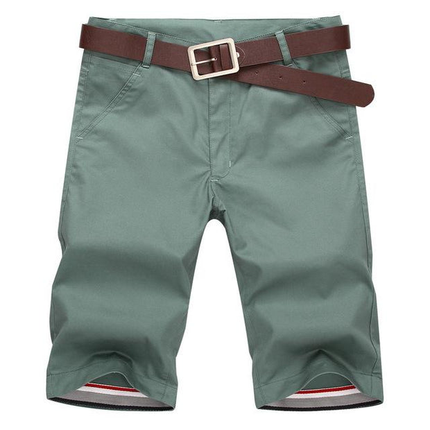 West Louis™ Casual Cotton Slim Shorts Green / 28 - West Louis