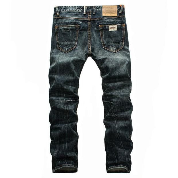 West Louis™ Brand Soft Denim Jeans  - West Louis