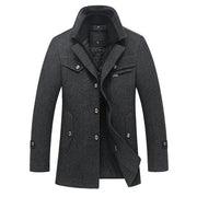 West Louis™ Winter Business-man Thick Coat Dark gray / M - West Louis