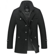 West Louis™ Winter Business-man Thick Coat black / M - West Louis