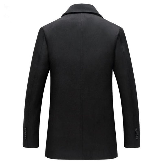 West Louis™ Slim Long Section Business Overcoat  - West Louis