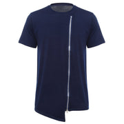 West Louis™ Leisure Tee Tops Asymmetrical T-Shirt Navy Blue / S - West Louis