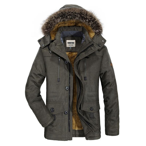 West Louis™ Cotton Hooded Winter Parka Coat