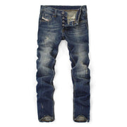 West Louis™ Dark Blue Color Printed Jeans Blue / 29 - West Louis