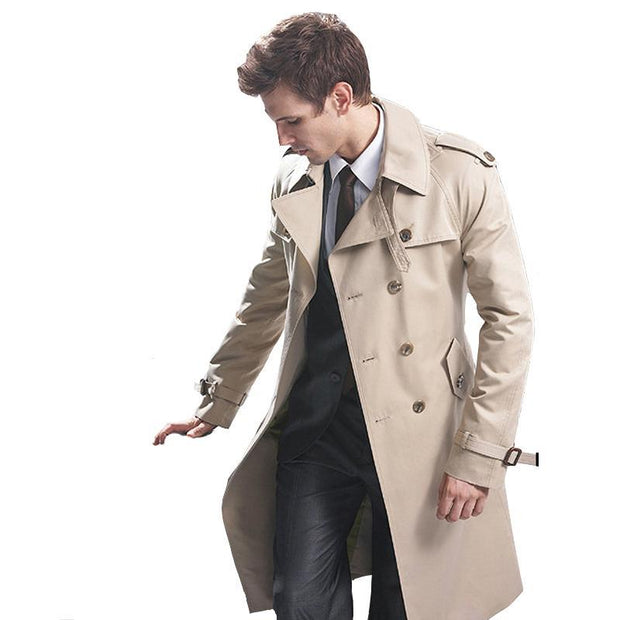 West Louis™ Classic Double Breasted Overcoat