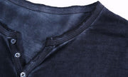 West Louis™ Designer Cotton Vintage Henry T Shirts  - West Louis