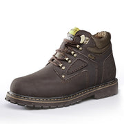 West Louis™ Brand Warm Winter Leather Boots