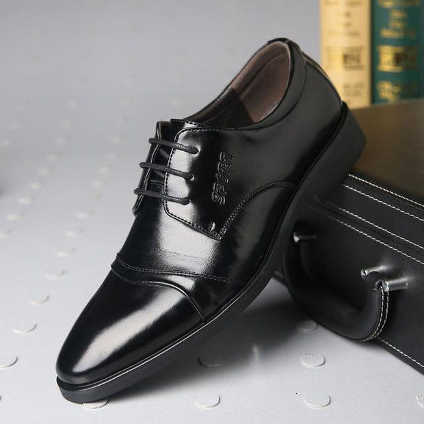 West Louis™ Oxfords Gentlemen Dress Leather Shoes Black / 5 - West Louis