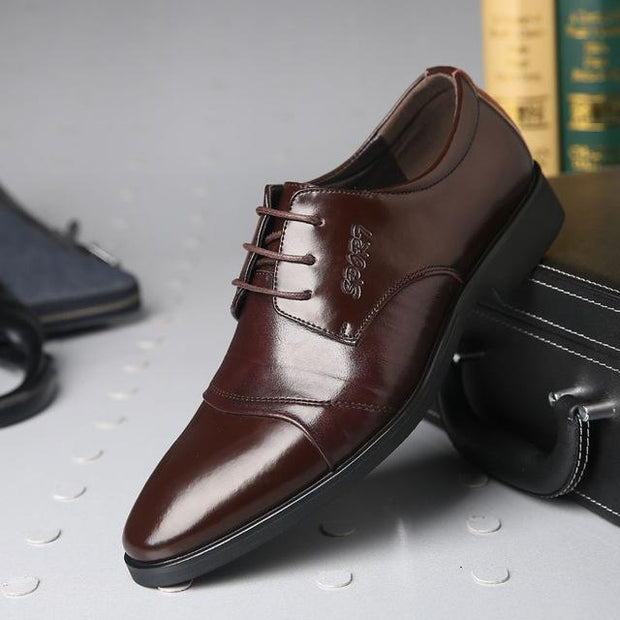 West Louis™ Oxfords Gentlemen Dress Leather Shoes Brown / 5 - West Louis