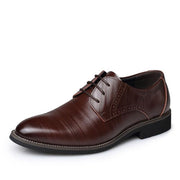 West Louis™ Businessmen Classic Leather Oxford Shoes Brown / 5.5 - West Louis
