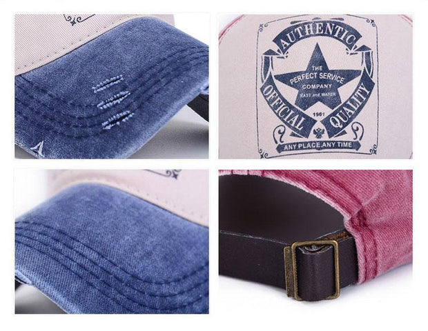 West Louis™ Star Patchwork Baseball Cap  - West Louis