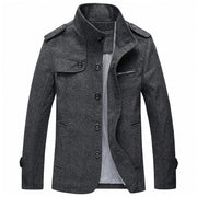 West Louis™ Winter Standing Collar Jacket Dark gray / M - West Louis