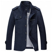 West Louis™ Winter Standing Collar Jacket Navy Blue / M - West Louis