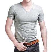 West Louis™ V-neck Cotton T-Shirt  - West Louis