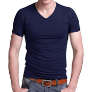 West Louis™ V-neck Cotton T-Shirt  - West Louis