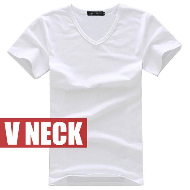 West Louis™ V-neck Cotton T-Shirt White / S - West Louis