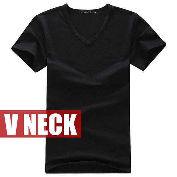 West Louis™ V-neck Cotton T-Shirt Black / S - West Louis