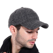 West Louis™ Plaid Woolen Baseball Cap